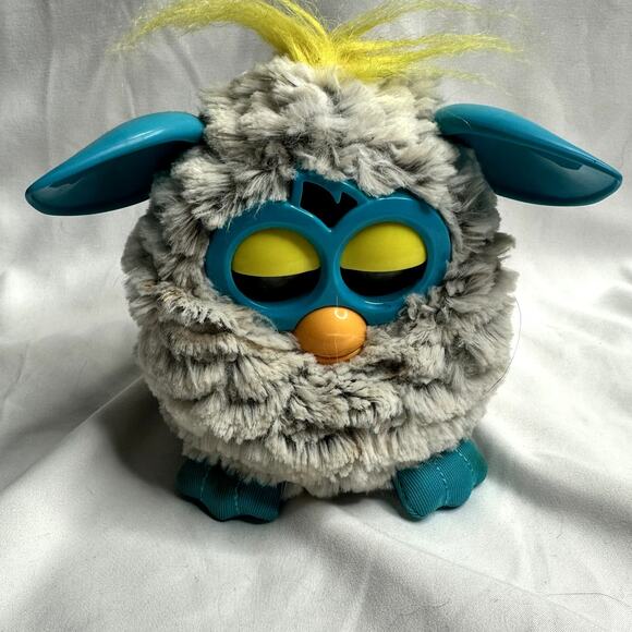 Hasbro 2012 Furby Boom Raincloud Grey Teal Blue Interactive Talking Tested - Picture 4 of 11
